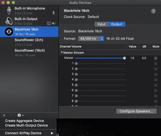 output sound recorder for mac